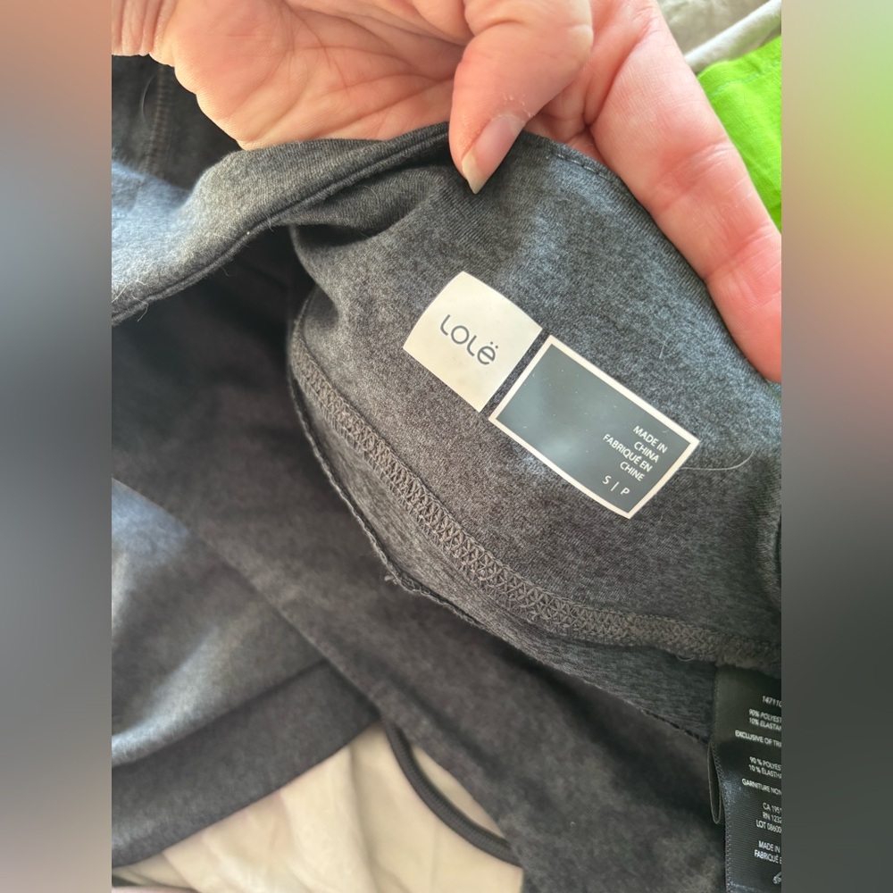Lolë Charcoal Grey Athletic Joggers Drawstring Soft Stretch Size Small - Picture 4 of 5